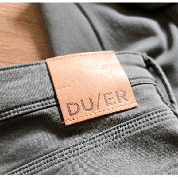 DU/ER DUER N2X Slim Fit No Sweat Pants Mens 36x32 Gray Performance Stretch - Picture 5 of 8